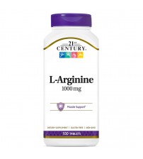 Аргінін 21st Century L-Arginine 1000mg 100tabs